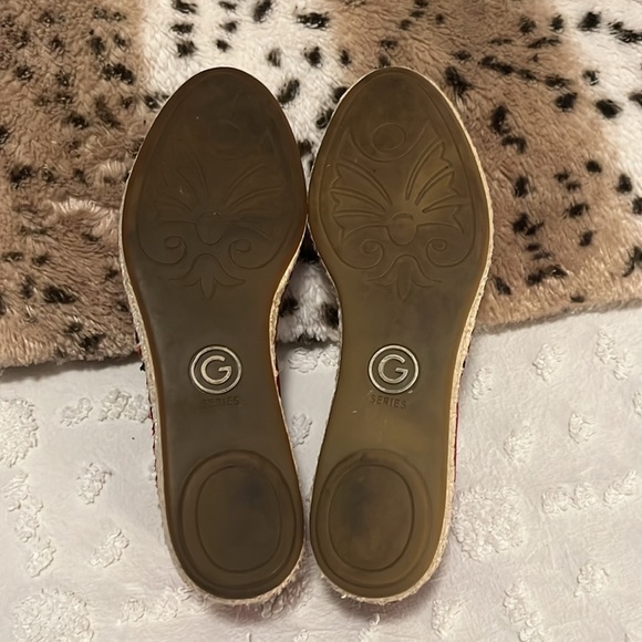 Cole Haan Red Satin Sabella Open Toe Espadrille G Series Slip On Knot Sandals - Picture 6 of 9